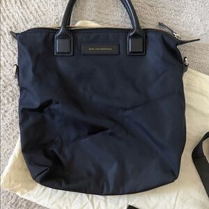 WANT Les Essentiels Black Nylon Tote with Leather Handles